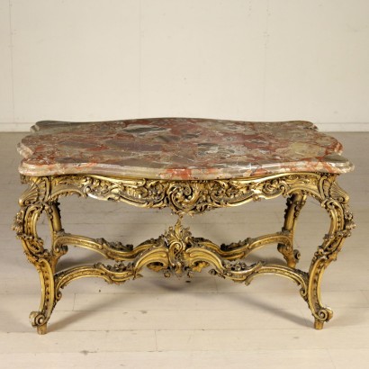 Revival Complete Living Room Gilded Wood Italy First Half of 1900s