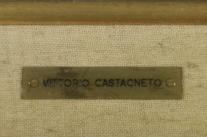 Paesaggio di Vittorio Agostino Castagneto-particolare
