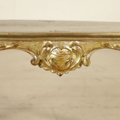 Revival Table Marbling Carved Italy First Half of 1900s