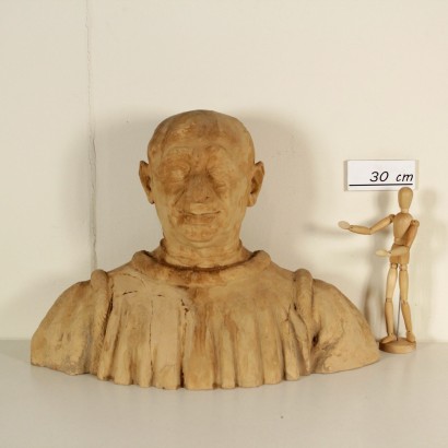 Bust Antonio Pezzani Terracotta Italy First Half of 1900s