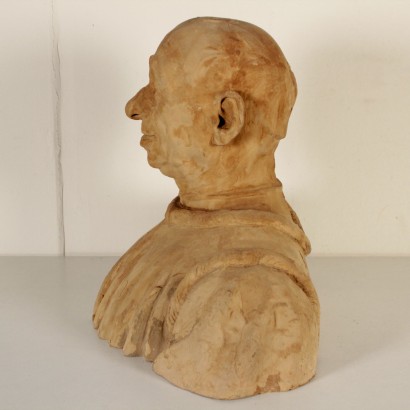 Bust Antonio Pezzani Terracotta Italy First Half of 1900s