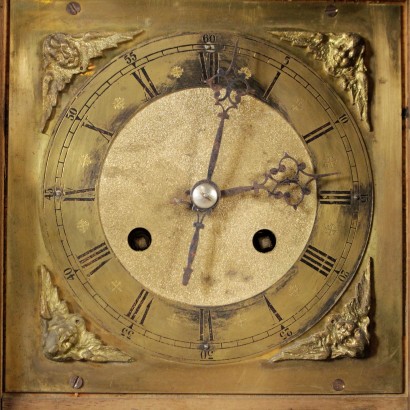 Table Clock Walnut Manufactured in Germany Late 1800s