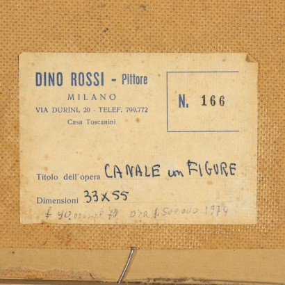 Paesaggio di Dino Rossi-retro