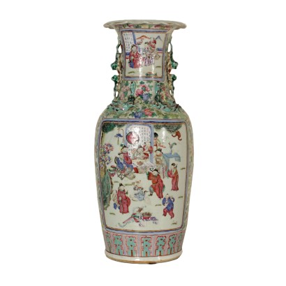 Gran jarrón chino en porcelana