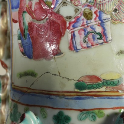 Gran jarrón chino de porcelana especial