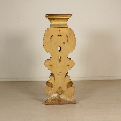 Gilded Vase Stand Manufactured in Italy Early 1700s