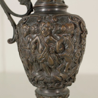 antik, Vase, antike Vase, antike Vase, antike italienische Vase, antike Vase, klassizistische Vase, Vase der 800-900, Krug mit Teller.