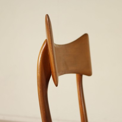 antiquités modernes, antiquités design moderne, chaise, chaise antique moderne, chaise antique moderne, chaise italienne, chaise vintage, chaise des années 1950-1960, chaise design des années 1950-1960, groupe de quatre chaises.