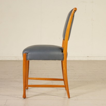 antigüedades modernas, antigüedades de diseño moderno, silla, silla antigua moderna, silla antigua moderna, silla italiana, silla vintage, silla 40-50, silla de diseño 40-50, sillas Enrico y Paolo Borghi, grupo de sillas y reposapiés.