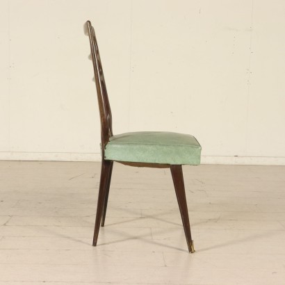 antigüedades modernas, antigüedades de diseño moderno, silla, silla de antigüedades modernas, silla de antigüedades modernas, silla italiana, silla vintage, silla de los años 50, silla de diseño de los años 50, grupo de seis sillas de los años 50.