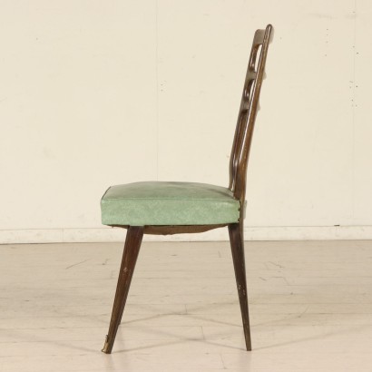 antiguo moderno, diseño moderno, silla, silla moderna, silla moderna, silla italiana, silla vintage, silla de los años 50, silla de diseño de los 50, grupo de seis sillas de los años 50.