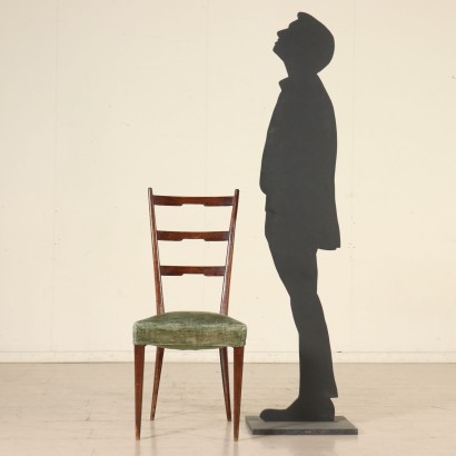 Modern Antik, modernes Design, Stuhl, moderner Stuhl, moderner Stuhl, italienischer Stuhl, Vintage Stuhl, 50er Stuhl, 50er Design Stuhl, Gruppe von sechs Stühlen.