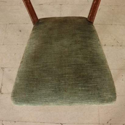 antiguo moderno, diseño moderno, silla, silla moderna, silla moderna, silla italiana, silla vintage, silla de los años 50, silla de diseño de los años 50, grupo de seis sillas.