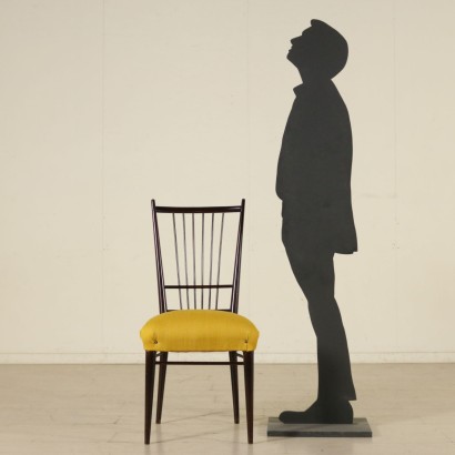 antiquité moderne, design moderne, chaise, chaise moderne, chaise moderne, chaise italienne, chaise vintage, chaise années 50, chaise design années 50, groupe de six chaises.