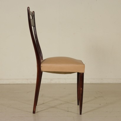 modernariato, modernariato di design, sedia, sedia modernariato, sedia di modernariato, sedia italiana, sedia vintage, sedia anni 50, sedia design anni 50, gruppo di quattro sedie.