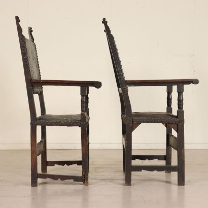 antiques, chair, antique chairs, antique chair, antique Italian chair, antique chair, neoclassical chair, 17th century chair, pair of thrones.