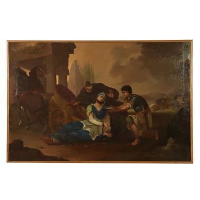 Antikes Gemälde Historisches Subjekt Der Tod von König Darius