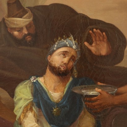King Darius' Death Oil on Canvas Late 1800s