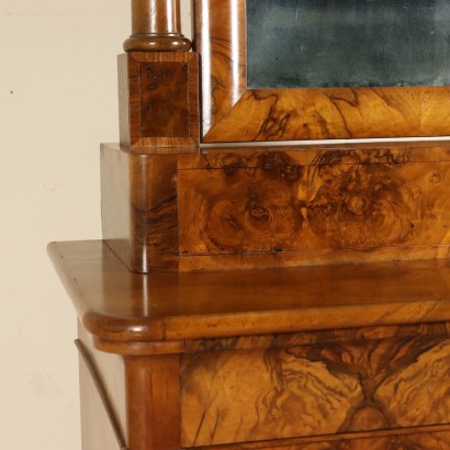 Chest of drawers With Mirror and Overhead-especially