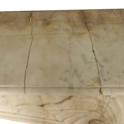 Mantelpiece Carrara Marble France Mid 18th Century