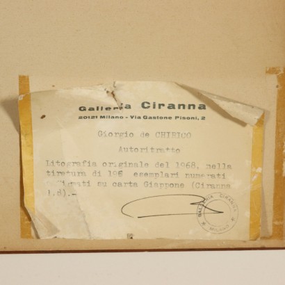 Litografía de Giorgio De Chirico-el regreso