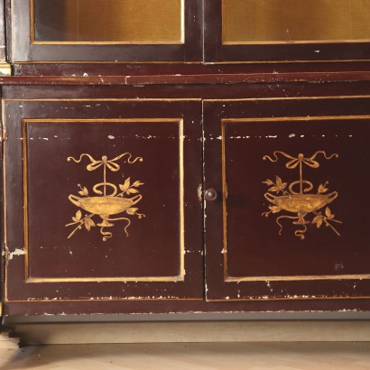 Apothekenmöbel lackiert Italien 19. Jahrhundert