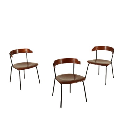 antigüedades modernas, antigüedades de diseño moderno, silla, silla de antigüedades modernas, silla de antigüedades modernas, silla italiana, silla vintage, silla de los 60, silla de diseño de los 60, grupo de tres sillas de los 60.