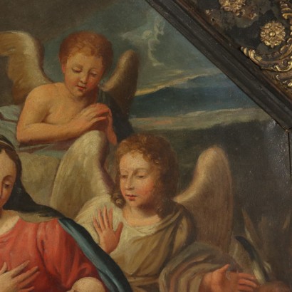 Heilige familie und Engel-detail