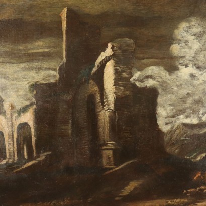 Paysage avec Ruines et Berger avec des Troupeaux Antonio Travi '600