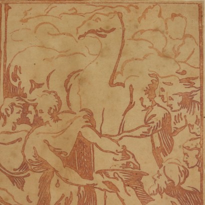 L'Adoration des Mages Xilographie de Andrea Andreani 1605