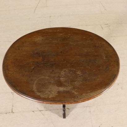 Walnut Table Oval Top Italy 19th Century