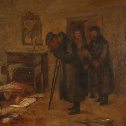 The Tragic Return Oil on Canvas Late 1800s