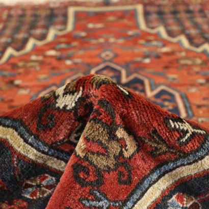 Tapis Mazlegan Coton Laine Fabrication manuelle Iran Années 40
