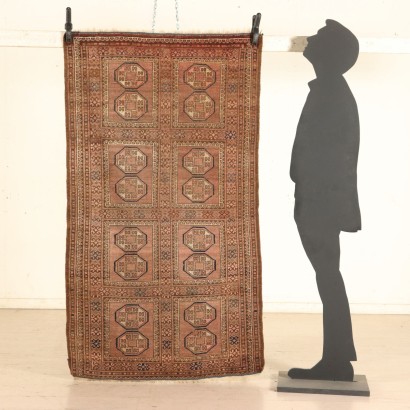 Antique Bukhara Carpet Turkmenistan Wool 1920s-1930s