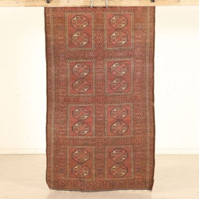 Antique Bukhara Carpet Turkmenistan Wool 1920s-1930s