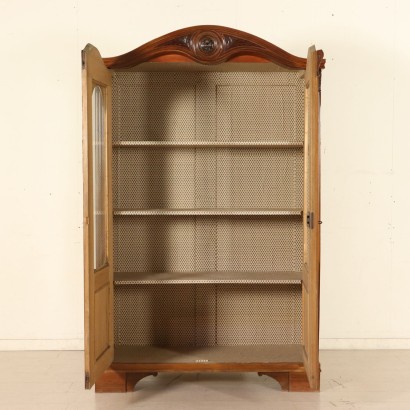 Walnut Bookcase-Showcase Late 19th Century- Early 20th Century