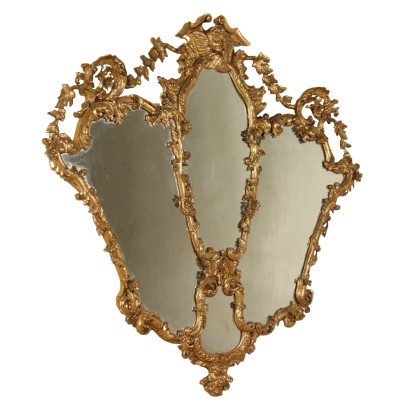 Spiegel, Goldene Louis XV Geschnitzt