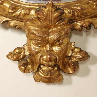 Spiegel, Goldene Louis XV Geschnitzt - Insbesondere