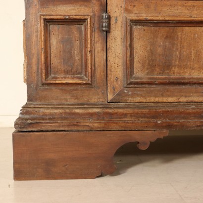 Large Walnut Cupboard Center of Italy First Half of 17th Century