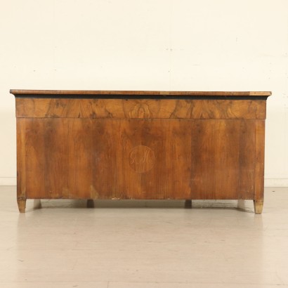 Large Walnut and Maple Desk Italy Late 18th-Early 19th Century