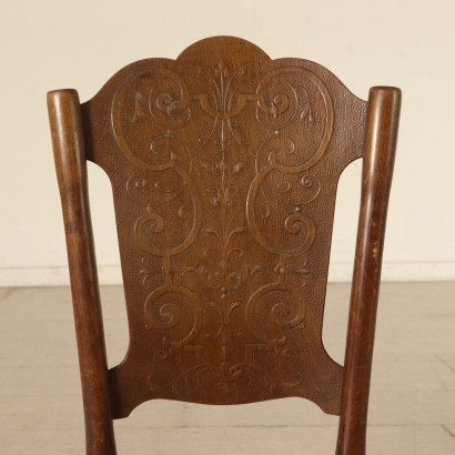 antigüedad, silla, sillas antiguas, silla antigua, silla italiana antigua, silla antigua, silla neoclásica, silla 900, grupo de cuatro sillas Thonet.