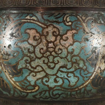 Antik, Vase, antike Vase, antike Vase, antike italienische Vase, antike Vase, neoklassische Vase, Vase aus dem 19. Jahrhundert, Bronzevase.