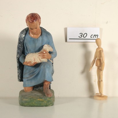 Large Nativity Gypsum Statue Antiques Early 1900s
