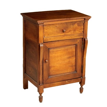 Antique Walnut Nightstand Italy First Half of 1800s