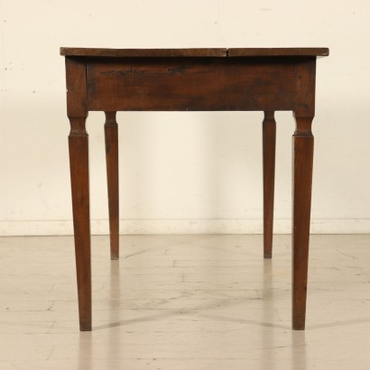 Table Solid Walnut Manufactured in Italy 19th Century