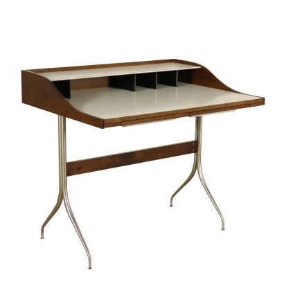 Writing Desk by George Nelson Solid Sessile Oak Vintage 1960s-1970s