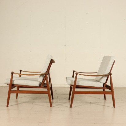 antigüedades modernas, antigüedades de diseño moderno, sillón, sillón de antigüedades modernas, sillón de antigüedades modernas, sillón italiano, sillón vintage, sillón de los años 60, sillón de diseño de los años 60, producción France & Son, sillones Finn Juhl.