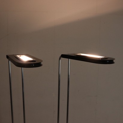 Pair of Floor Lamps by Bruno Gecchelin Vintage Italy 1970s-1980s