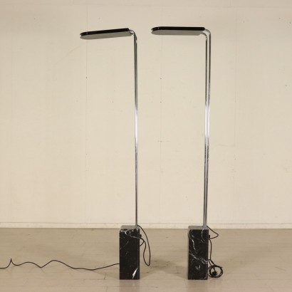 Pair of Floor Lamps by Bruno Gecchelin Vintage Italy 1970s-1980s