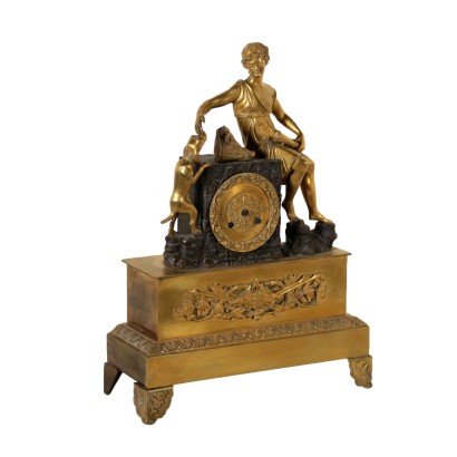 Horloge de Table Bronze doré Moitié '800